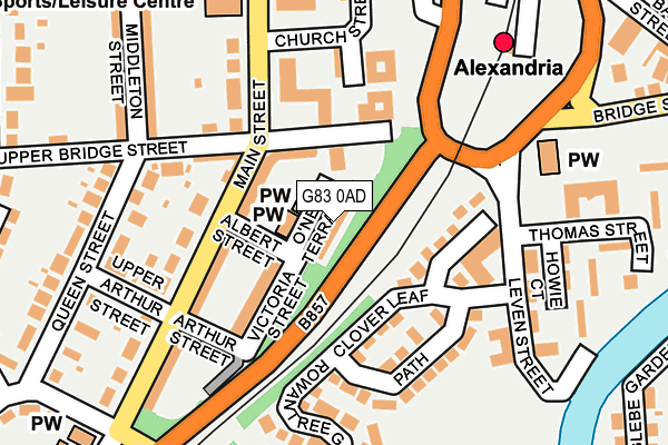 G83 0AD map - OS OpenMap – Local (Ordnance Survey)