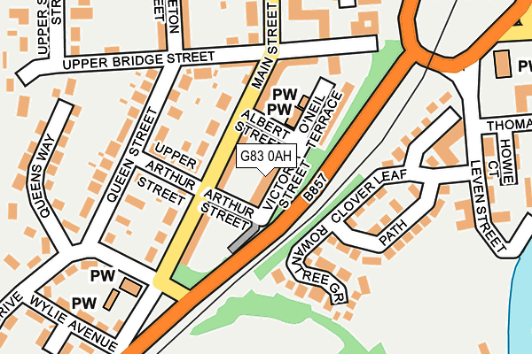 G83 0AH map - OS OpenMap – Local (Ordnance Survey)