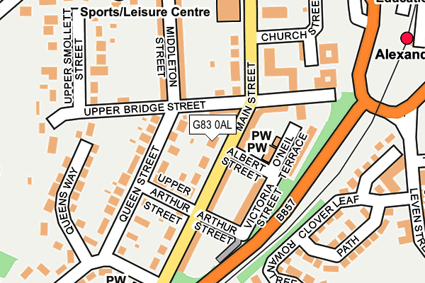 G83 0AL map - OS OpenMap – Local (Ordnance Survey)