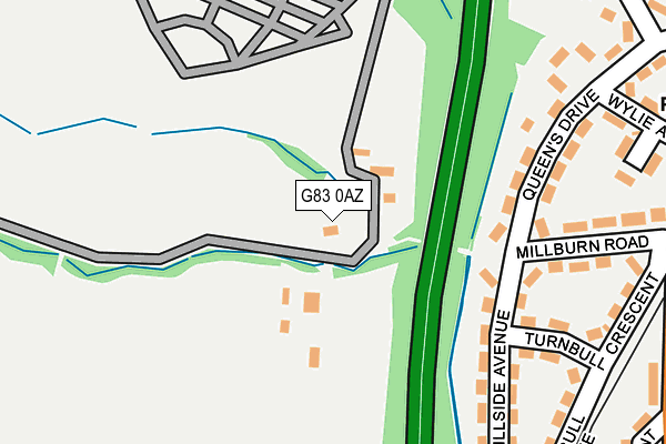 G83 0AZ map - OS OpenMap – Local (Ordnance Survey)