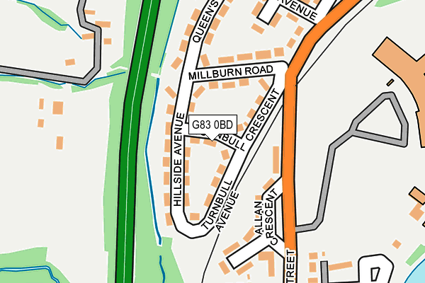G83 0BD map - OS OpenMap – Local (Ordnance Survey)