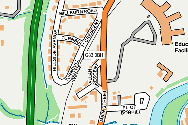 G83 0BH map - OS OpenMap – Local (Ordnance Survey)