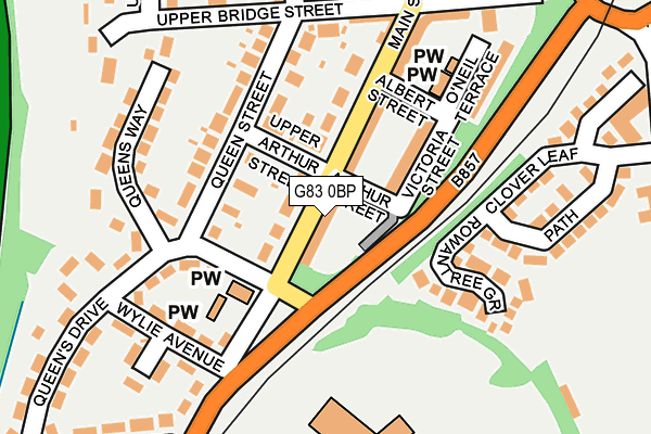 G83 0BP map - OS OpenMap – Local (Ordnance Survey)