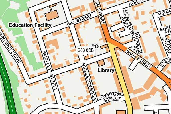 G83 0DB map - OS OpenMap – Local (Ordnance Survey)