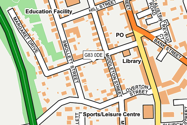 G83 0DE map - OS OpenMap – Local (Ordnance Survey)