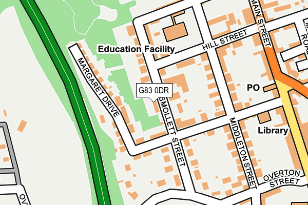 G83 0DR map - OS OpenMap – Local (Ordnance Survey)