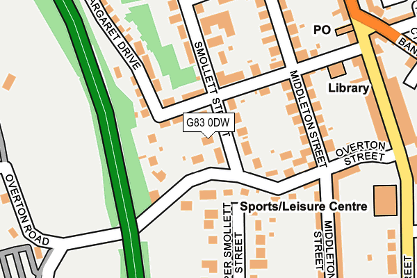 G83 0DW map - OS OpenMap – Local (Ordnance Survey)