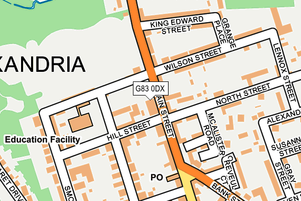 G83 0DX map - OS OpenMap – Local (Ordnance Survey)