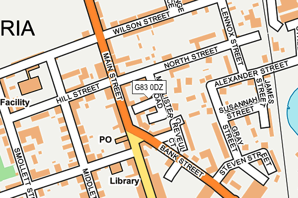 G83 0DZ map - OS OpenMap – Local (Ordnance Survey)