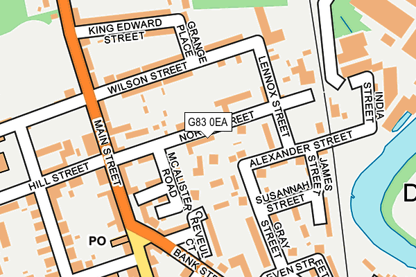 G83 0EA map - OS OpenMap – Local (Ordnance Survey)