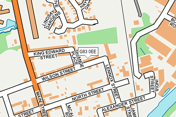 G83 0EE map - OS OpenMap – Local (Ordnance Survey)