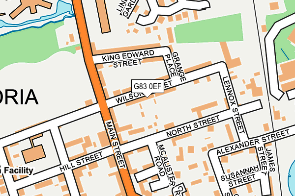 G83 0EF map - OS OpenMap – Local (Ordnance Survey)
