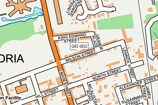 G83 0EG map - OS OpenMap – Local (Ordnance Survey)