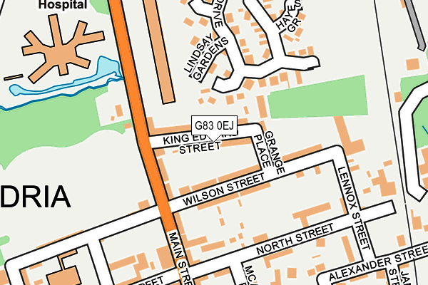 G83 0EJ map - OS OpenMap – Local (Ordnance Survey)