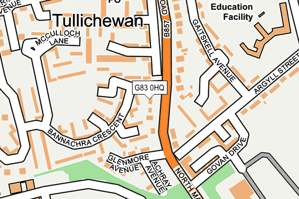 G83 0HQ map - OS OpenMap – Local (Ordnance Survey)