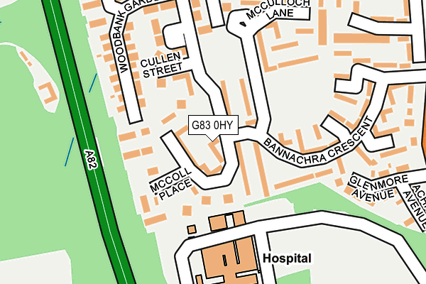 G83 0HY map - OS OpenMap – Local (Ordnance Survey)