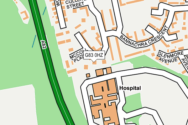 G83 0HZ map - OS OpenMap – Local (Ordnance Survey)