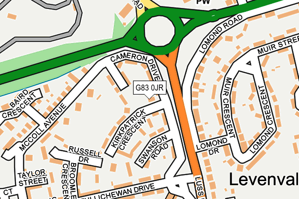 G83 0JR map - OS OpenMap – Local (Ordnance Survey)