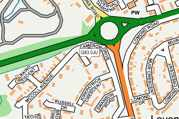 G83 0JU map - OS OpenMap – Local (Ordnance Survey)