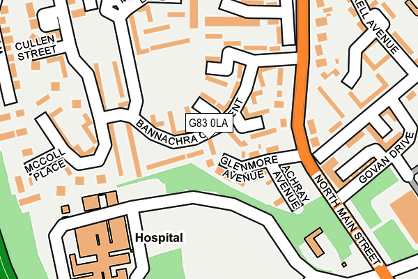 G83 0LA map - OS OpenMap – Local (Ordnance Survey)