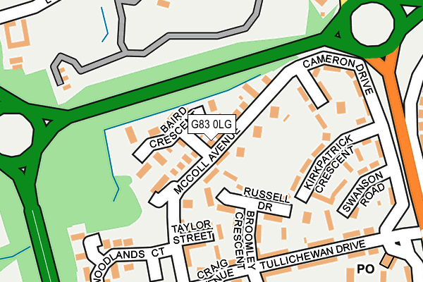 G83 0LG map - OS OpenMap – Local (Ordnance Survey)