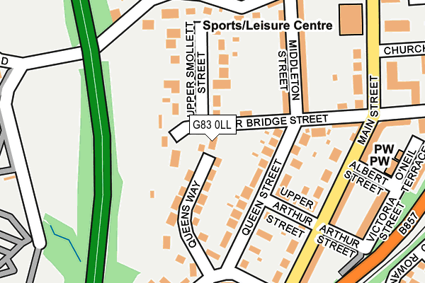 G83 0LL map - OS OpenMap – Local (Ordnance Survey)