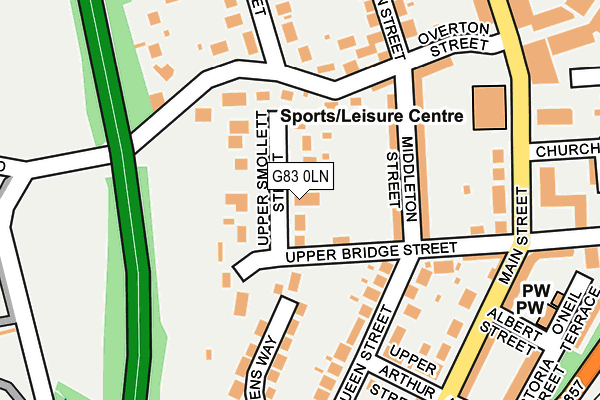 G83 0LN map - OS OpenMap – Local (Ordnance Survey)