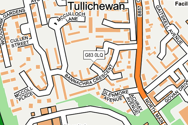 G83 0LQ map - OS OpenMap – Local (Ordnance Survey)