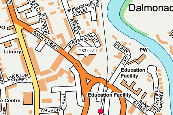 G83 0LZ map - OS OpenMap – Local (Ordnance Survey)