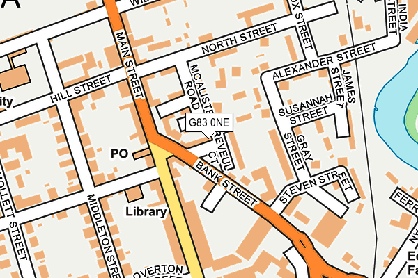 G83 0NE map - OS OpenMap – Local (Ordnance Survey)