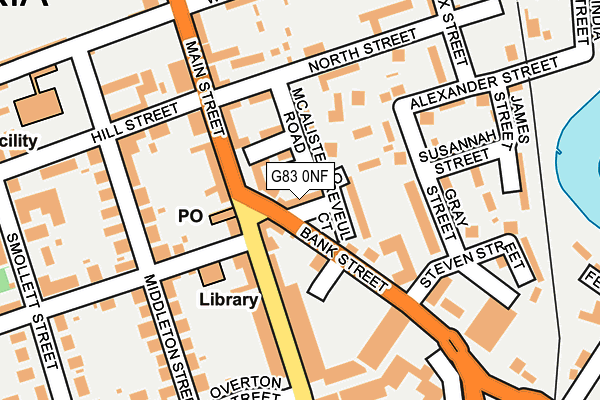 G83 0NF map - OS OpenMap – Local (Ordnance Survey)