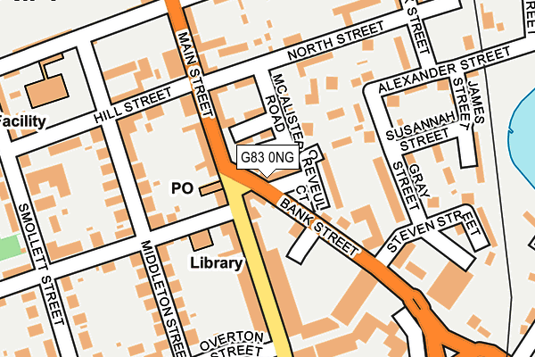 G83 0NG map - OS OpenMap – Local (Ordnance Survey)
