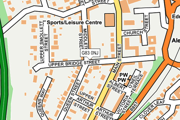 G83 0NJ map - OS OpenMap – Local (Ordnance Survey)