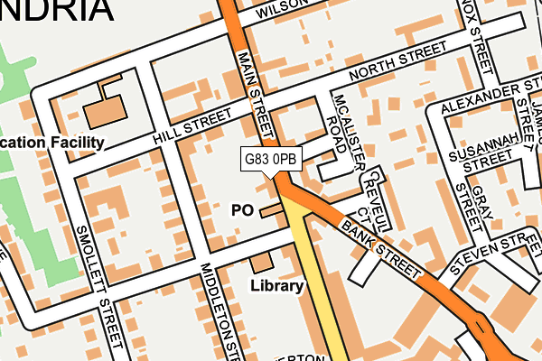 G83 0PB map - OS OpenMap – Local (Ordnance Survey)
