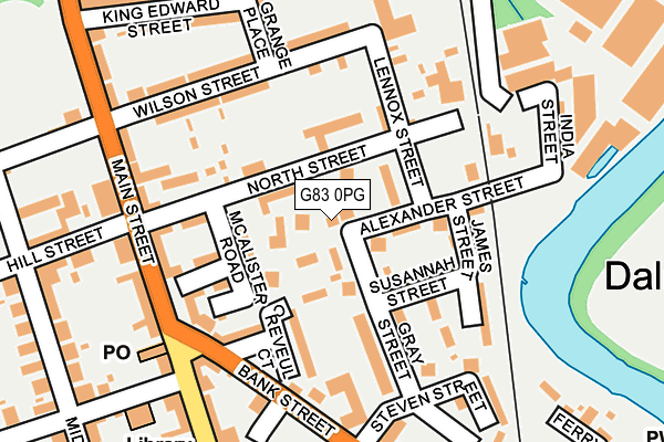 G83 0PG map - OS OpenMap – Local (Ordnance Survey)