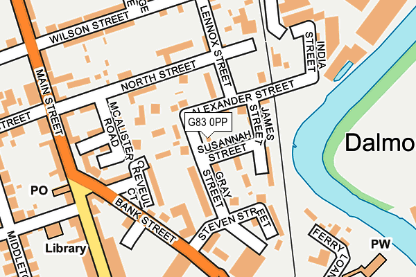 G83 0PP map - OS OpenMap – Local (Ordnance Survey)