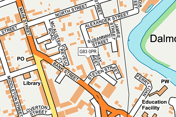 G83 0PR map - OS OpenMap – Local (Ordnance Survey)