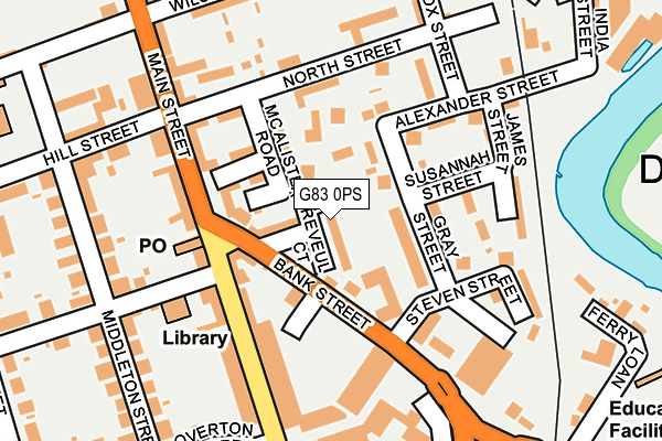 G83 0PS map - OS OpenMap – Local (Ordnance Survey)