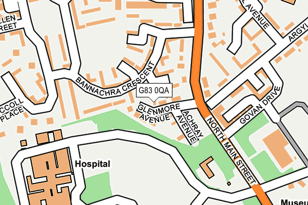 G83 0QA map - OS OpenMap – Local (Ordnance Survey)