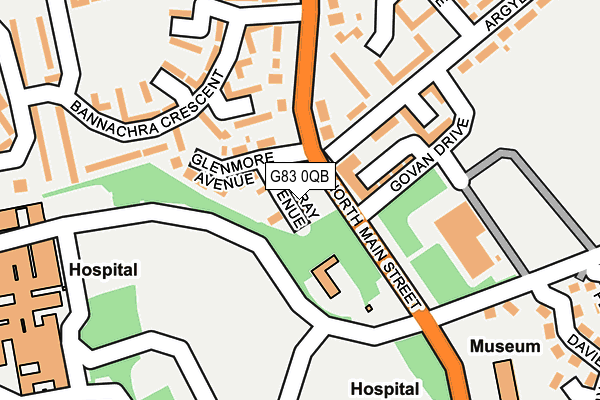 G83 0QB map - OS OpenMap – Local (Ordnance Survey)