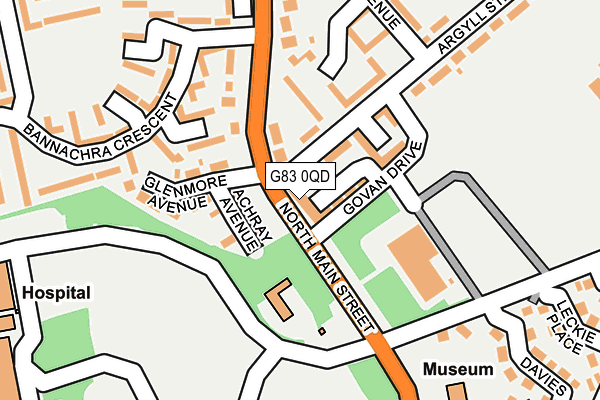 G83 0QD map - OS OpenMap – Local (Ordnance Survey)