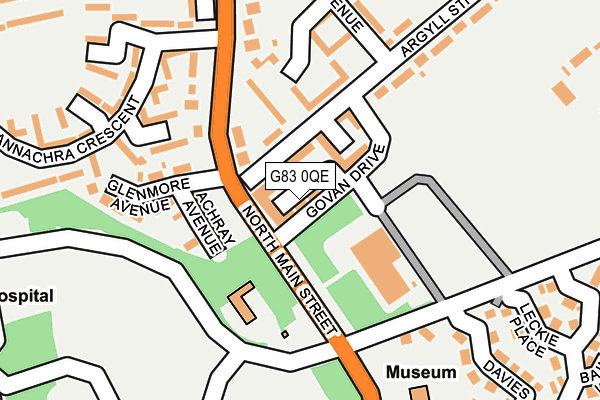 G83 0QE map - OS OpenMap – Local (Ordnance Survey)