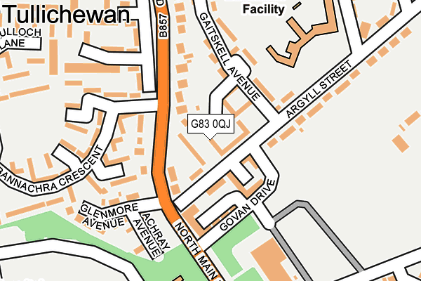 G83 0QJ map - OS OpenMap – Local (Ordnance Survey)