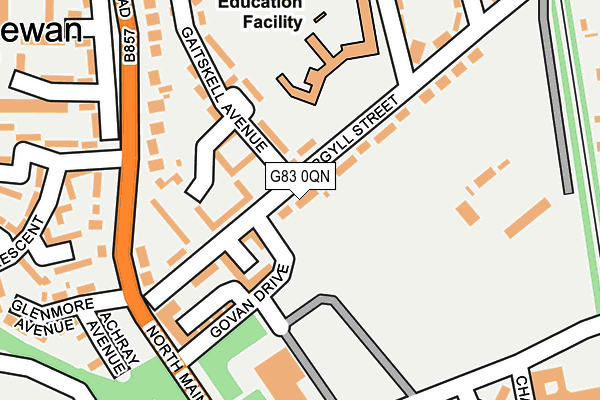 G83 0QN map - OS OpenMap – Local (Ordnance Survey)