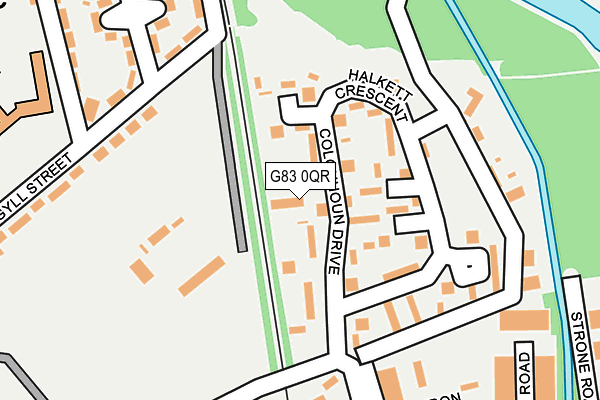 G83 0QR map - OS OpenMap – Local (Ordnance Survey)