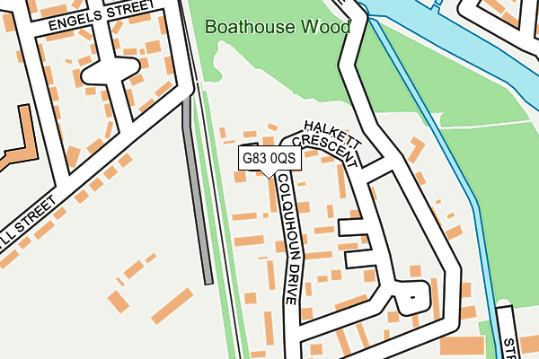 G83 0QS map - OS OpenMap – Local (Ordnance Survey)