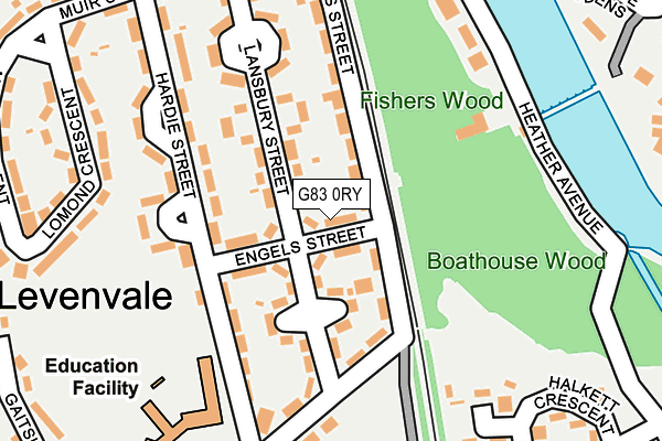 G83 0RY map - OS OpenMap – Local (Ordnance Survey)