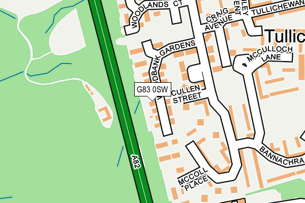 G83 0SW map - OS OpenMap – Local (Ordnance Survey)