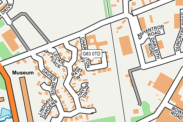 G83 0TD map - OS OpenMap – Local (Ordnance Survey)