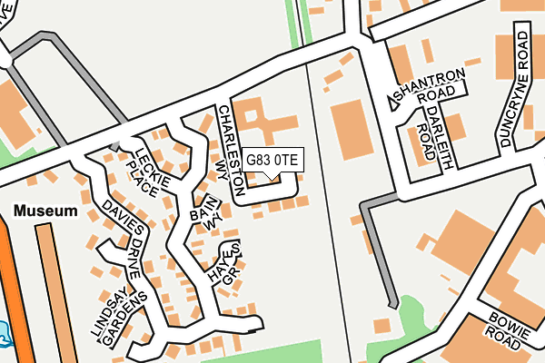 G83 0TE map - OS OpenMap – Local (Ordnance Survey)
